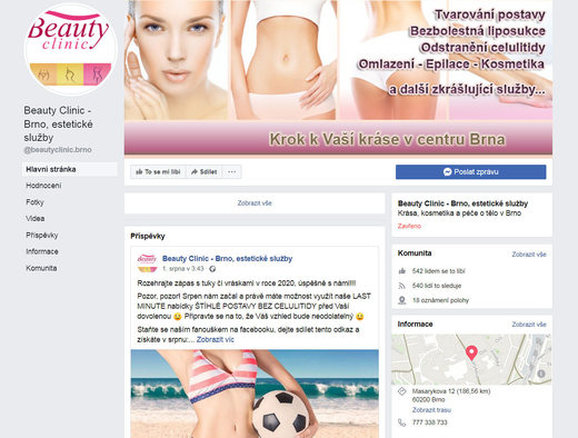 BEAUTY CLINIC Facebook