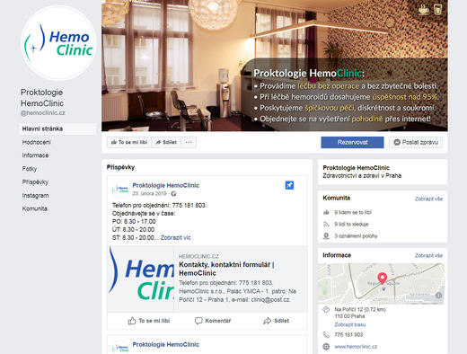 HemoClinic na Facebooku