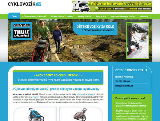Web CYKLOVOZÍK.cz