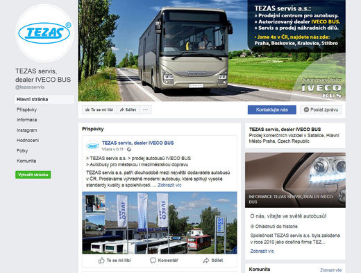 TEZAS servis Facebook