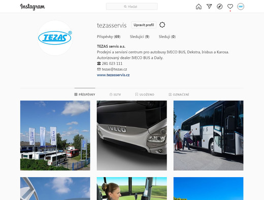 TEZAS servis Instagram